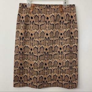 Snake Pattern Skirt, Size 12